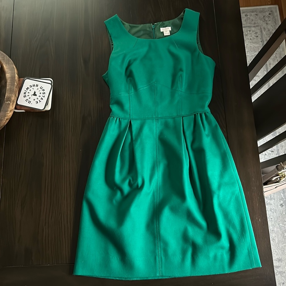 J Crew 00 Green Dress